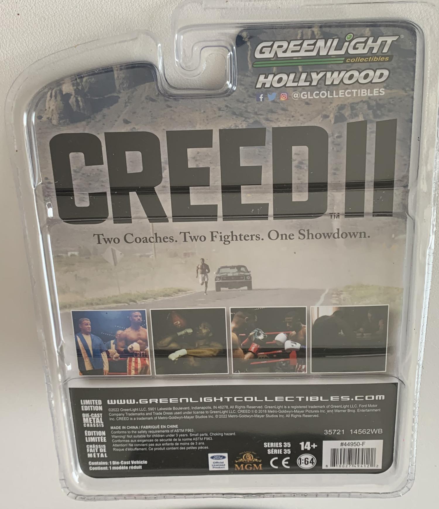 Model is presented in blister packaging in Creed II themed boxed packaging.  Limited Edition model with number on base of the car