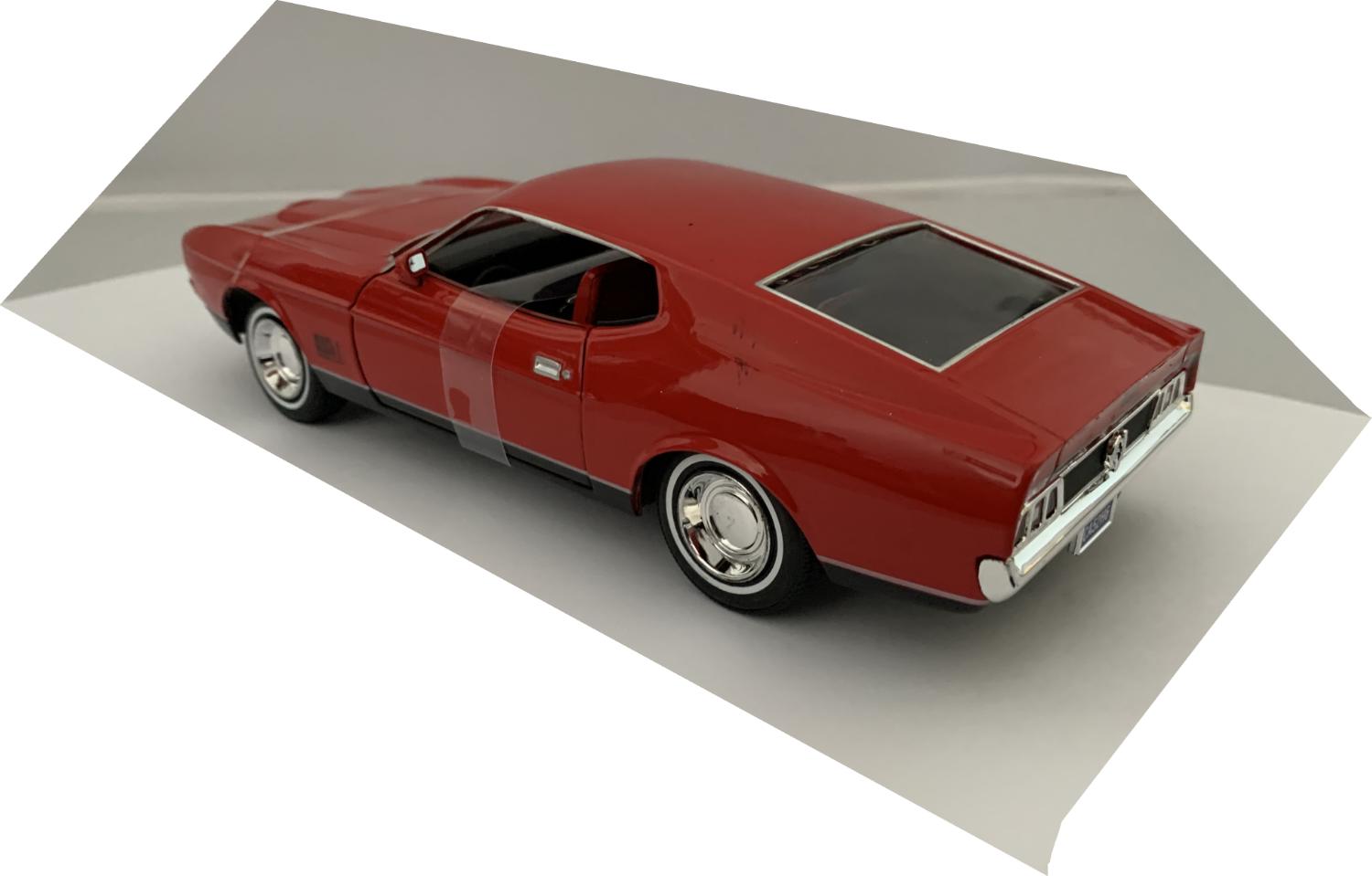 James Bond 007’s Ford Mustang Mach 1 1971 in red from Diamonds are Forever 1:24 scale model from Motormax