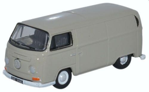 VW Bay Window Van in light grey 1:76 scale model from Oxford Diecast, 76VW026