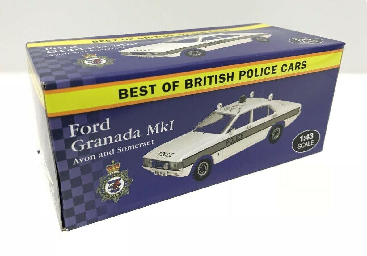 British Police, Ford Granada mk1, Avon & Somerset 1:43 scale diecast model
