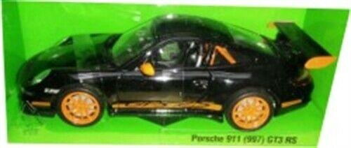 Porsche 911 (997) GT3 RS in black / orange 1:24 scale model from Welly / NEX