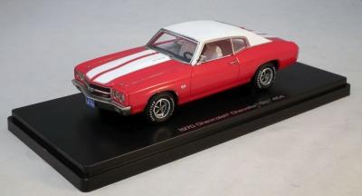 Chevrolet Chevelle SS 454 in red / white 1:43 resin scale model from Auto World