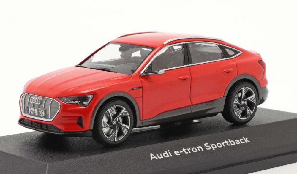 Audi e-tron Sportback 2020 in catalunya red 1:43 scale