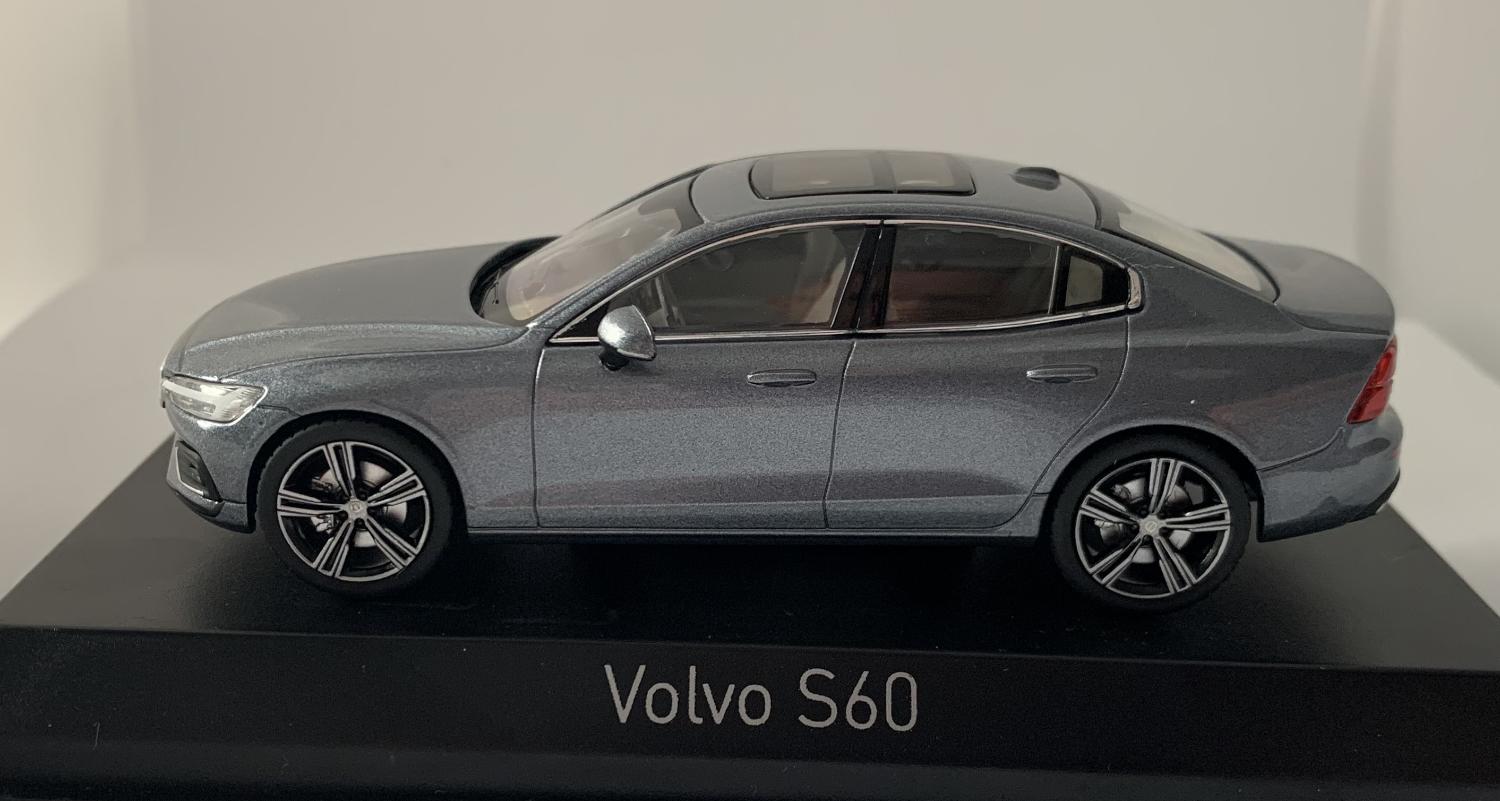 Volvo S60 2018 in osmium grey 1:43 scale model from Norev