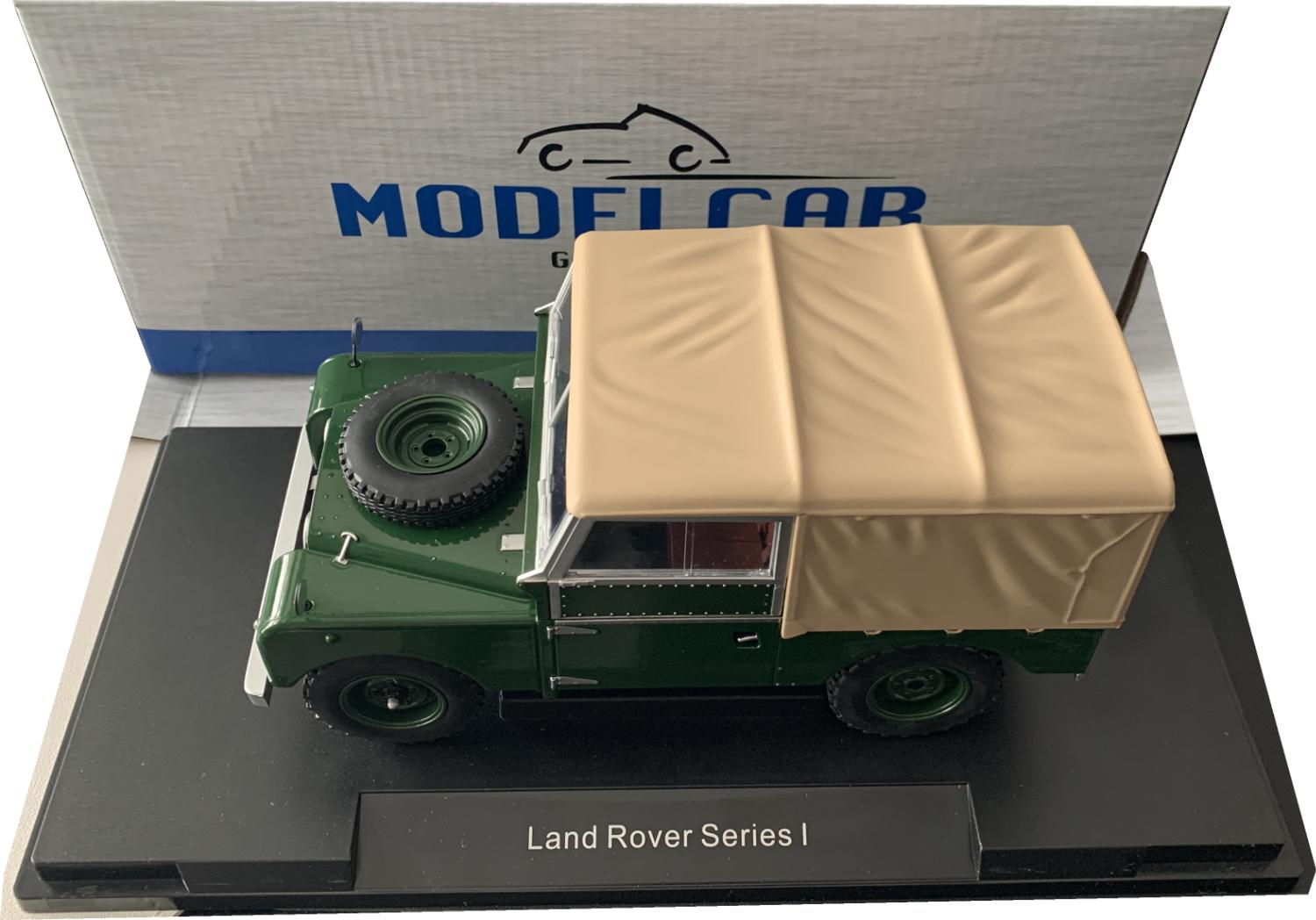 An excellent scale model of the Land Rover Series 1 Closed with high level of detail throughout, all authentically recreated.  Model is presented on a removable plinth in a window display box.  The car is approx. 20 cm long and the presentation box is 31 cm long