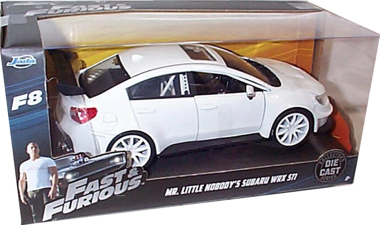 Fast & Furious 8 Mr Little Nobody’s Subaru WRX STI in white 1:32 scale model from Jada