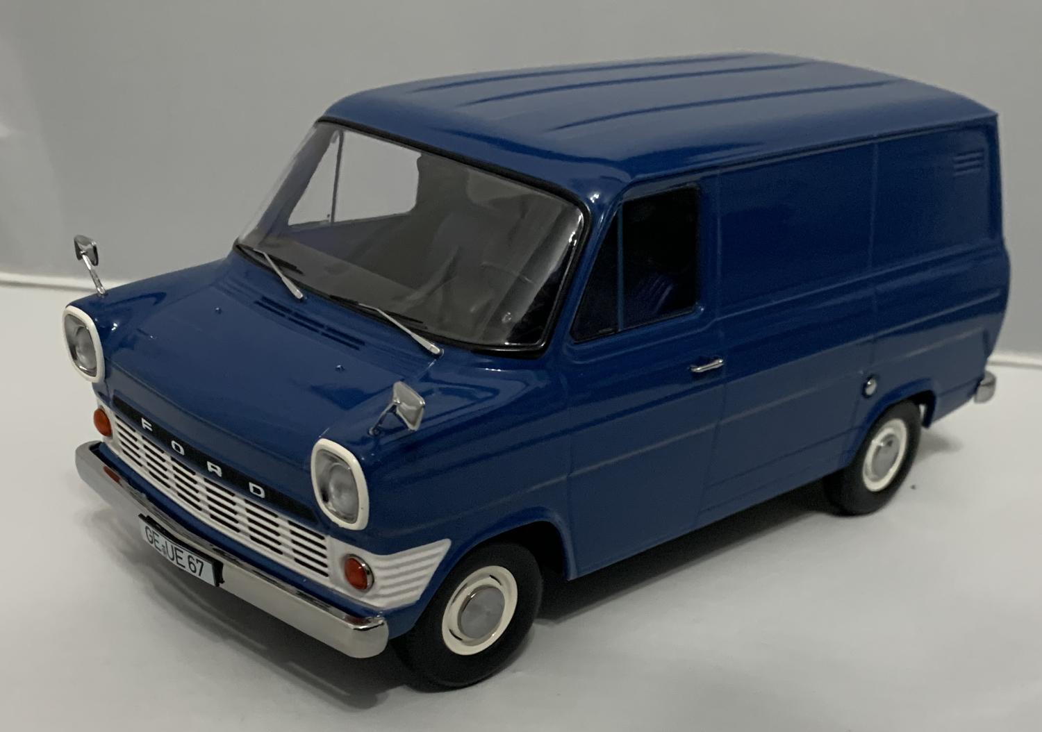 Diecast and resin scale models of Ford Vans in 1:18 and 1:24 scale