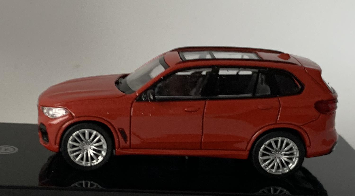 BMW X5 in toronto red 1:64 scale model from Paragon Models