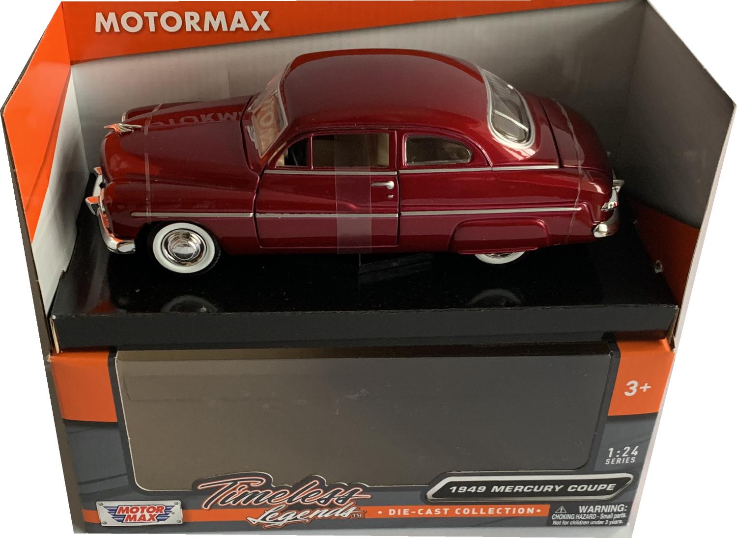 A good reproduction of the Mercury Coupe with detail throughout, all authentically recreated.  The model is presented in a window display box, the car is approx. 21 cm long and the presentation box is 24.5 cm