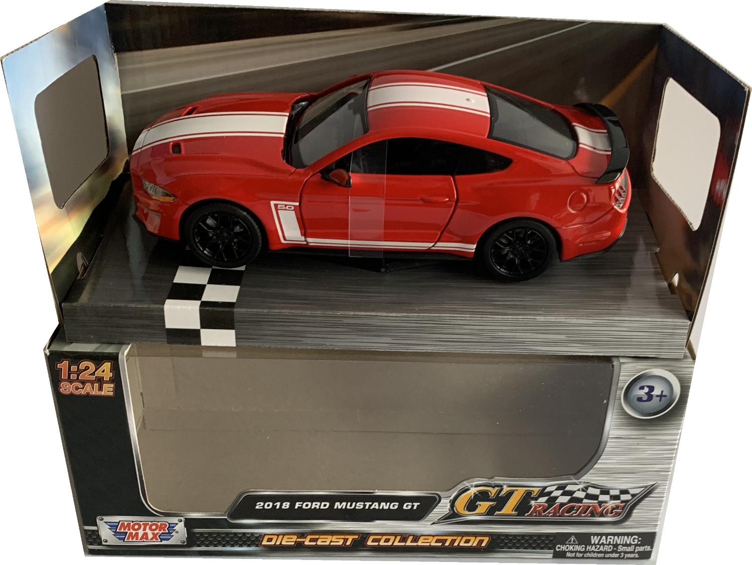 An excellent reproduction of the Ford Mustang GT with high level of detail throughout, all authentically recreated. The model is presented in a window display box, the car is approx. 19.5 cm long and the presentation box is 24.5 cm long