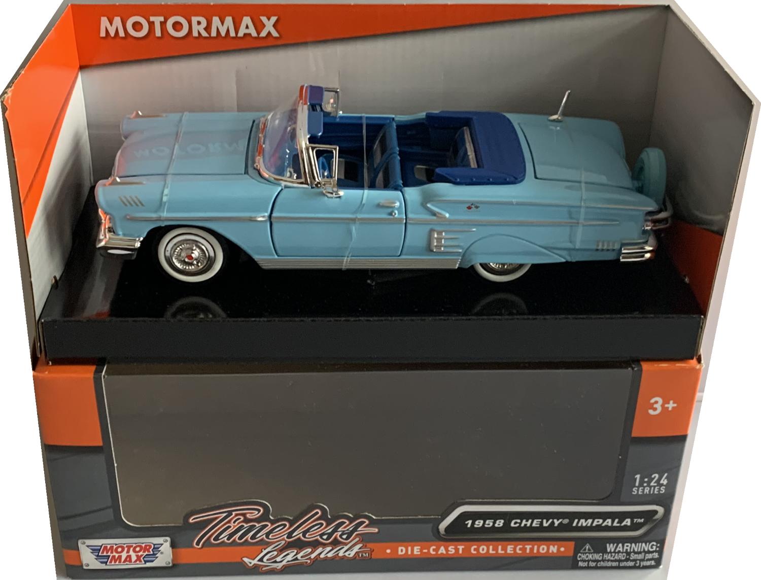 A good reproduction of the Chevrolet Impala Convertible with detail throughout, all authentically recreated.  The model is presented in a window display box, the car is approx. 22 cm long and the presentation box is 24.5 cm