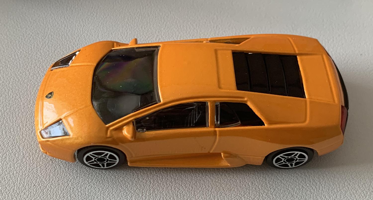 Lamborghini Murcielago in metallic orange 1:43 scale model from Bburago
