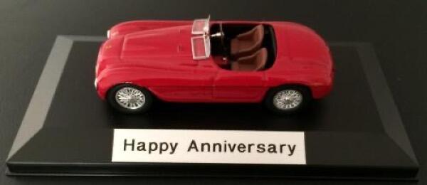 Happy Anniversary Ferrari 166 MM in red 1:43 scale model