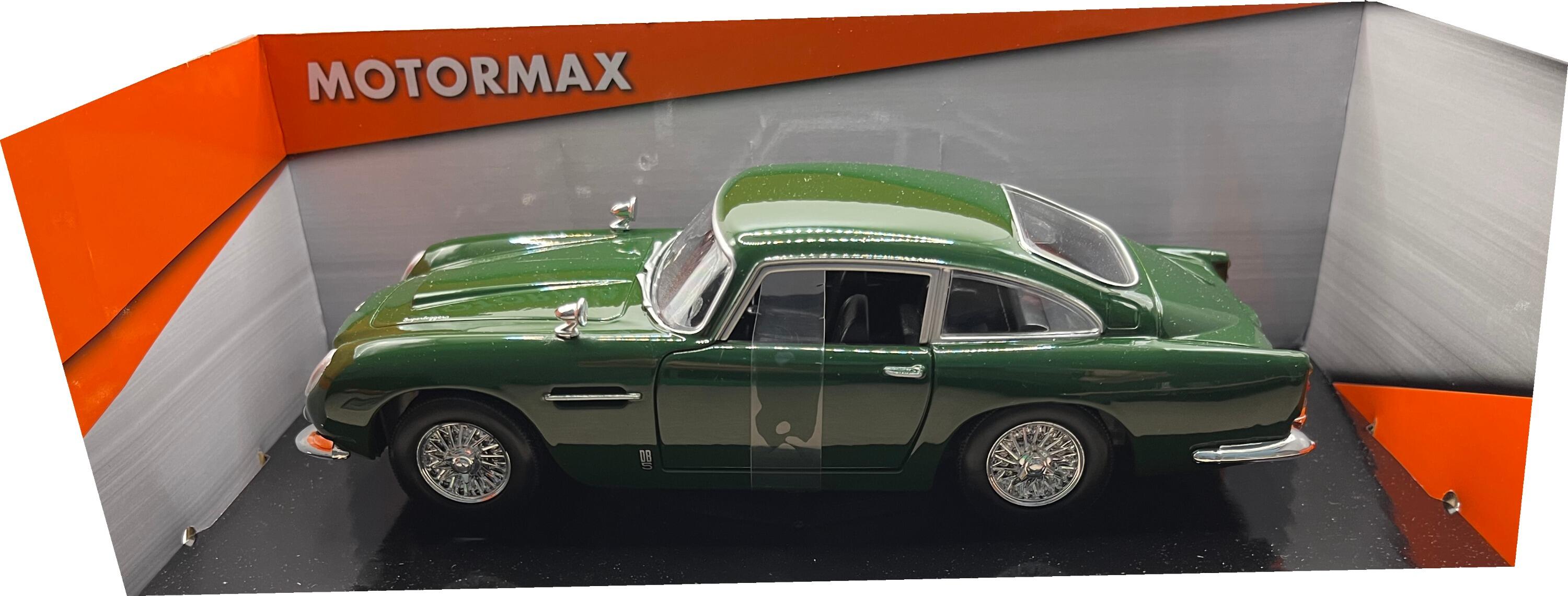 A great reproduction of the Aston Martin DB5 with detail throughout, all authentically recreated.  The model is presented in a window display box, the car is approx. 19 cm long and the presentation box is 24½ cm