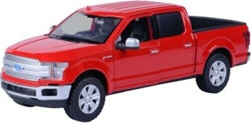 Ford F-150 Lariat Crew Cab 2019 in red 1:27 scale model from Motormax