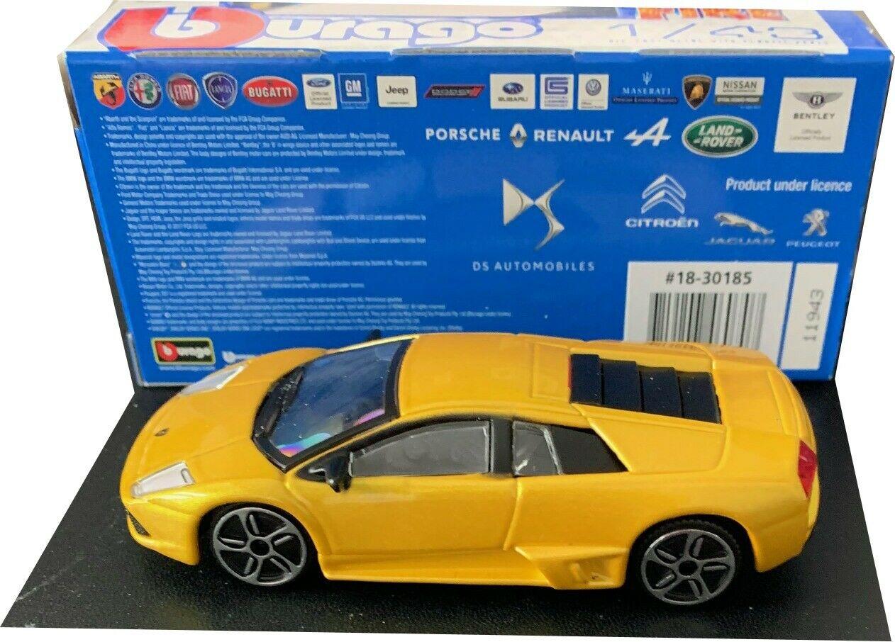 Lamborghini Murcielago LP 640, metallic yellow 1:43 scale model from Bburago