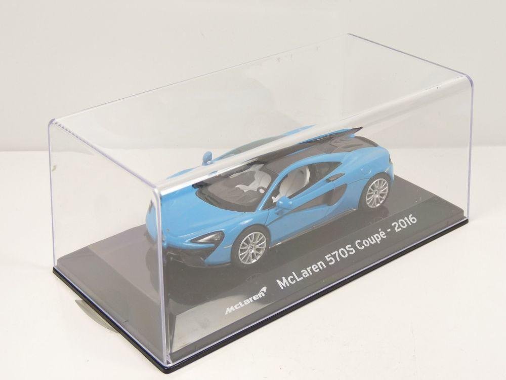 McLaren 570S Coupe 2016 in blue 1:43 scale model from Supercar Collection