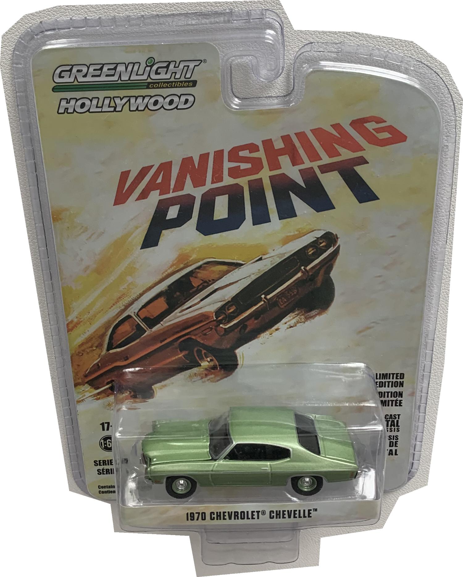 Vanishing Point 1970 Chevrolet Chevelle in metallic green 1:64 scale model from Greenlight , limited edition model