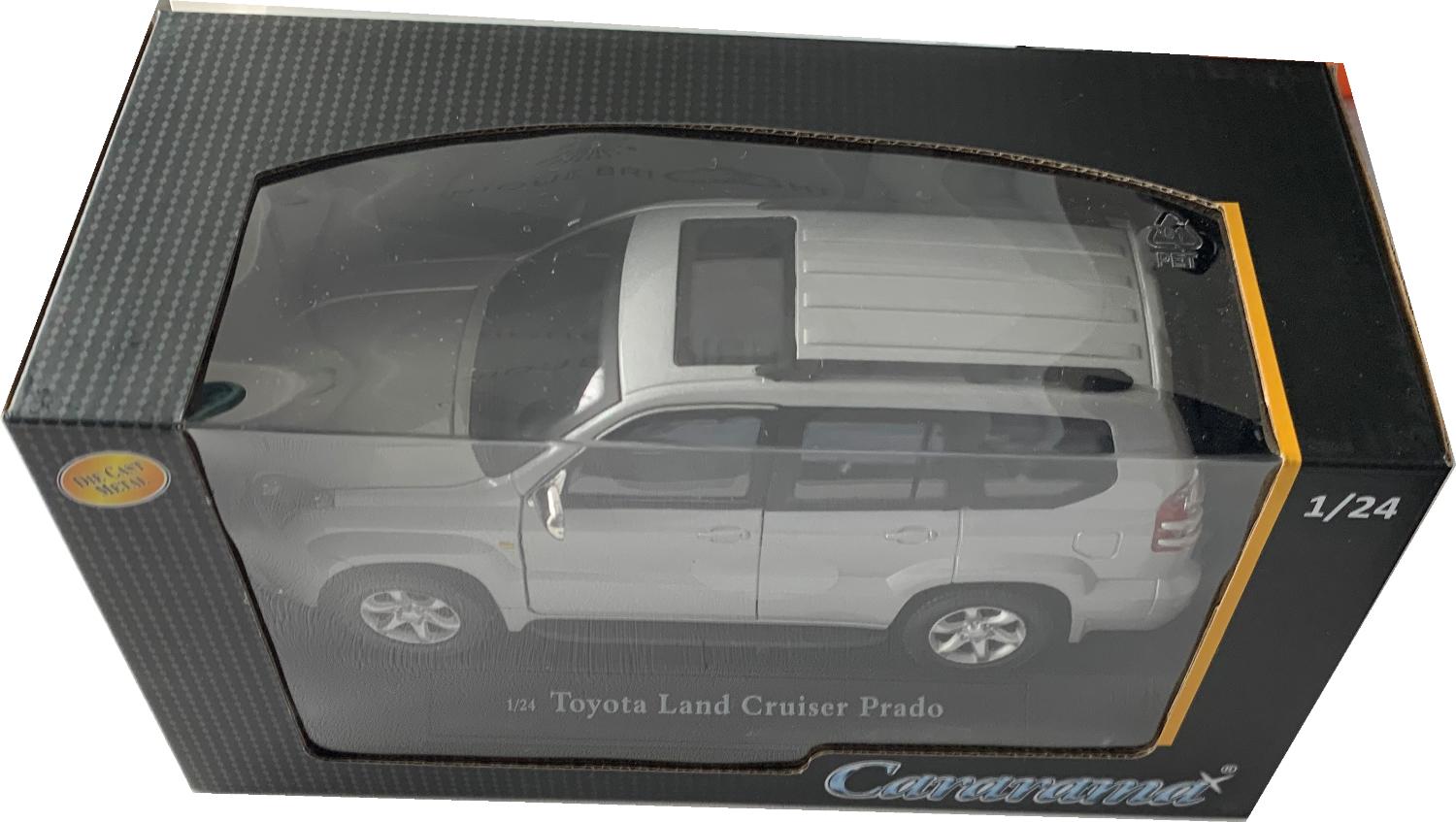 Toyota Land Cruiser Prado in silver 1:24 scale model from Cararama