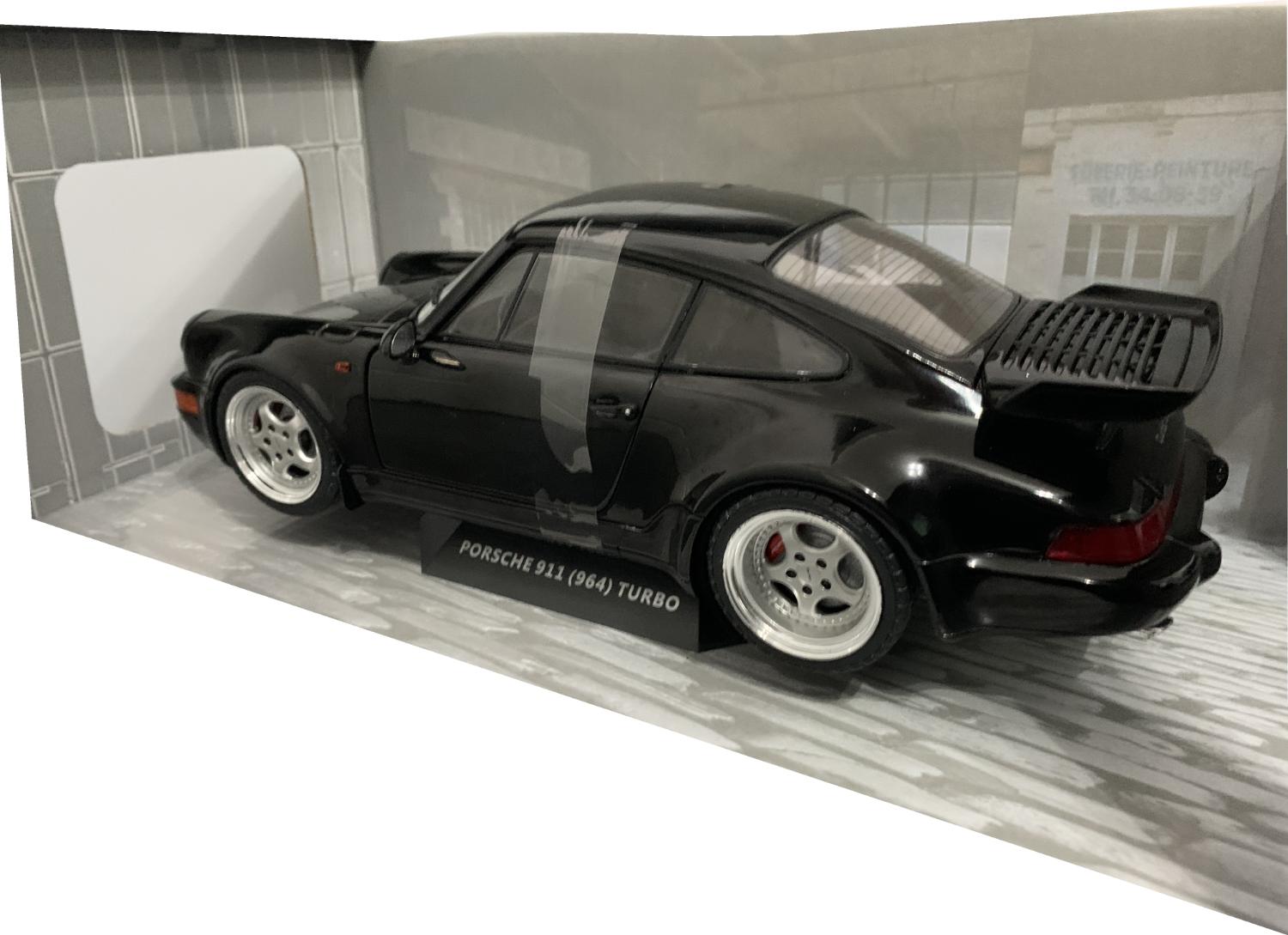 Porsche 911 (964) Turbo 1993 in black 1:18 scale model from Solido
