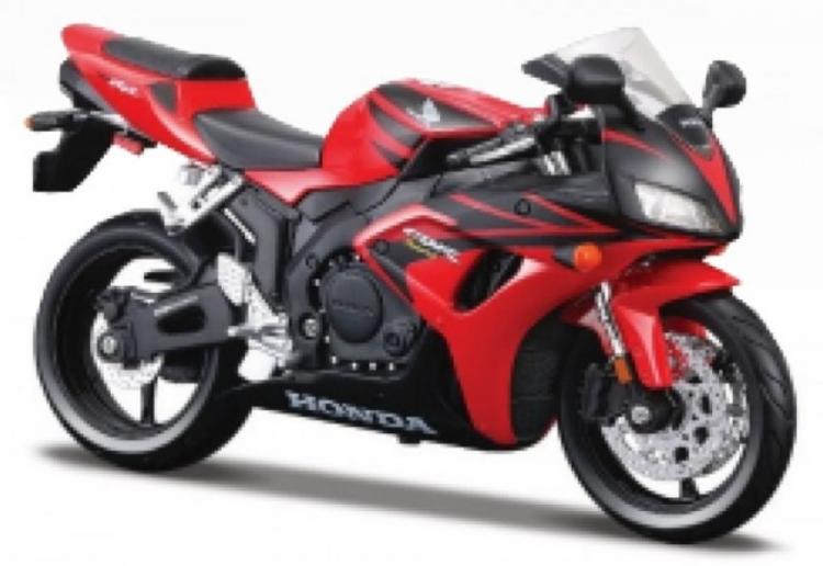 Honda CBR 1000RR 2020 in red and black 1:12 scale model kit from Maisto