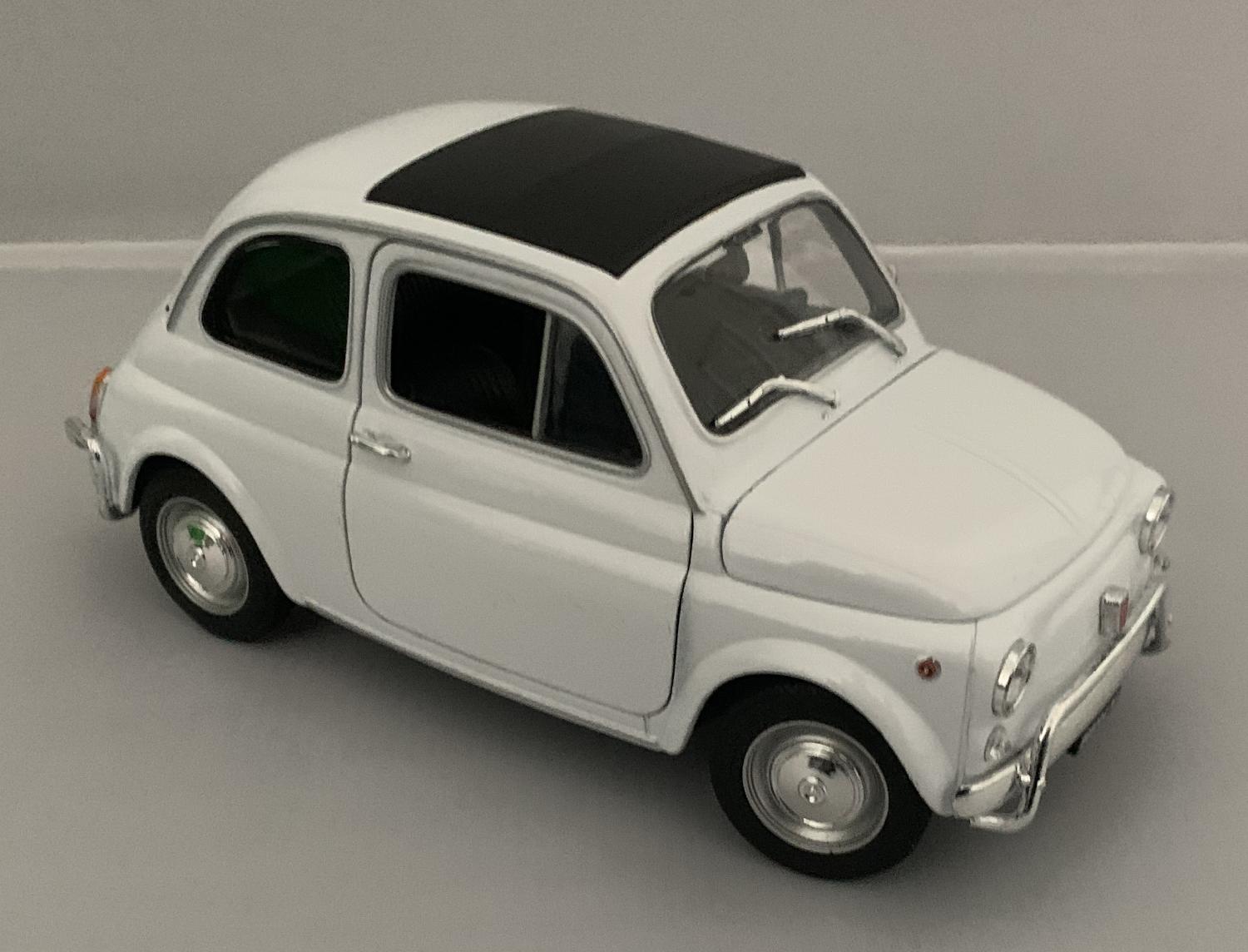 An excellent scale model of the Fiat 500 Nuova with high level of detail throughout, all authentically recreated. Model is presented in a window display box.