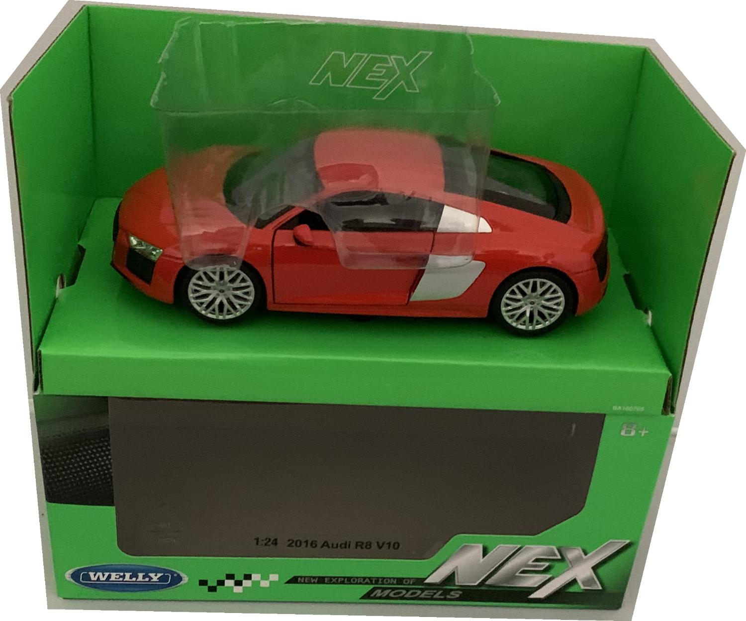 An excellent reproduction of the Audi R8 V10 with high level of detail throughout, all authentically recreated.  The model is presented in a window display box, the car is approx. 18 cm long and the presentation box is 24 cm long