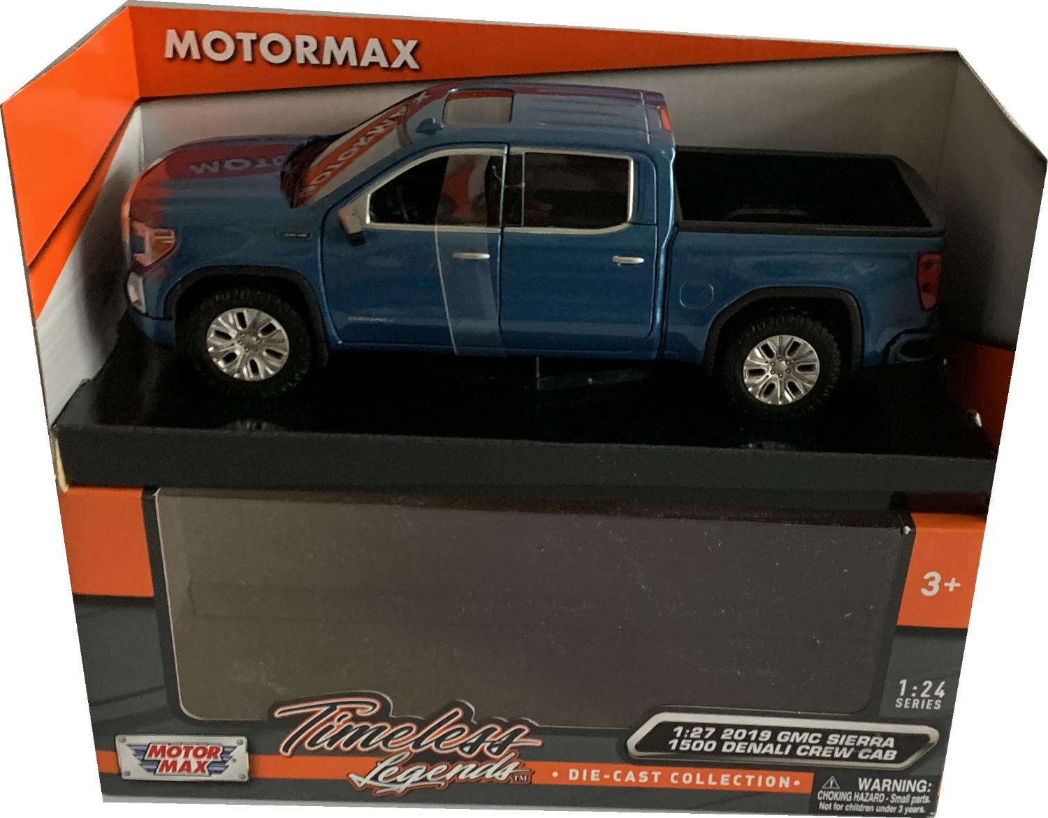 A good reproduction of the GMC Sierra 1500 Denali Crew Cab with detail throughout, all authentically recreated.  The model is presented in a window display box, the car is approx. 21.5 cm long and the presentation box is 24.5 cm