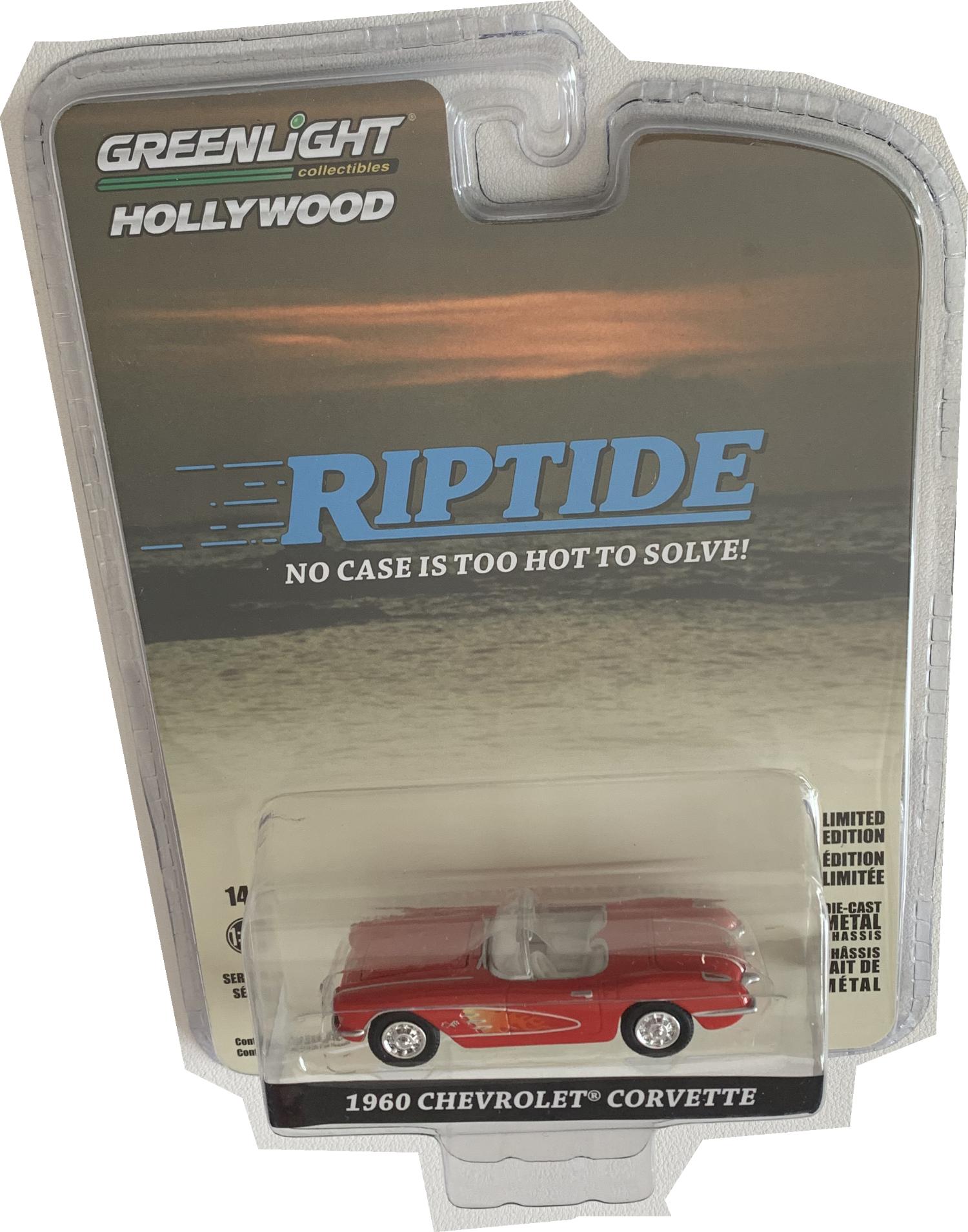 From the Australian drama 'Riptide '1960 Chevrolet Corvette in red 1:64 scale model from Greenlight, limited   edition