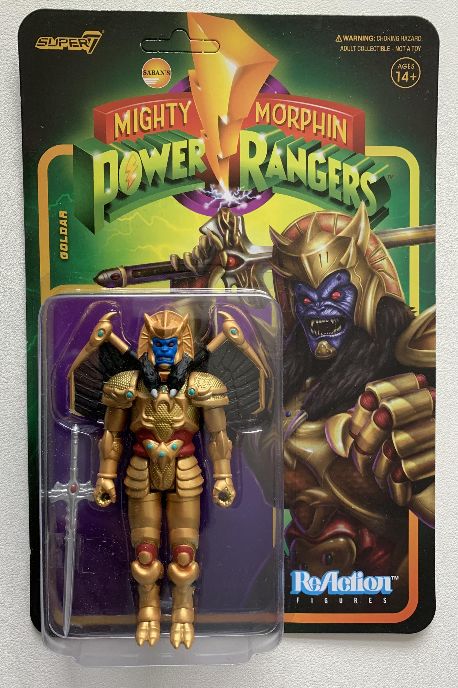 Goldar, ReAction figure from the TV series ‘Power Rangers’  Wave2, Super7