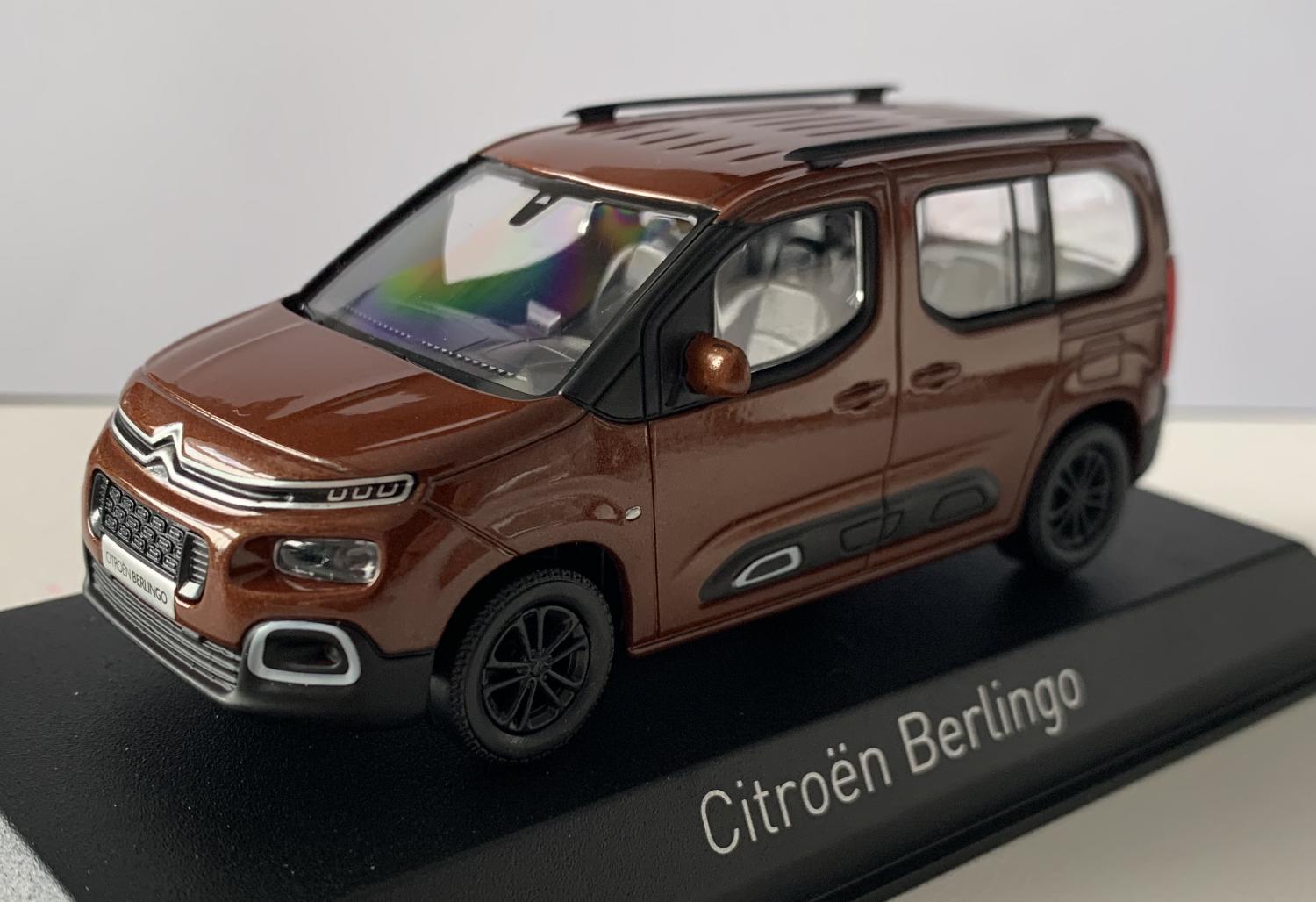 Citroen Berlingo 2020 in metallic copper 1:43 scale model from Norev, 155765
