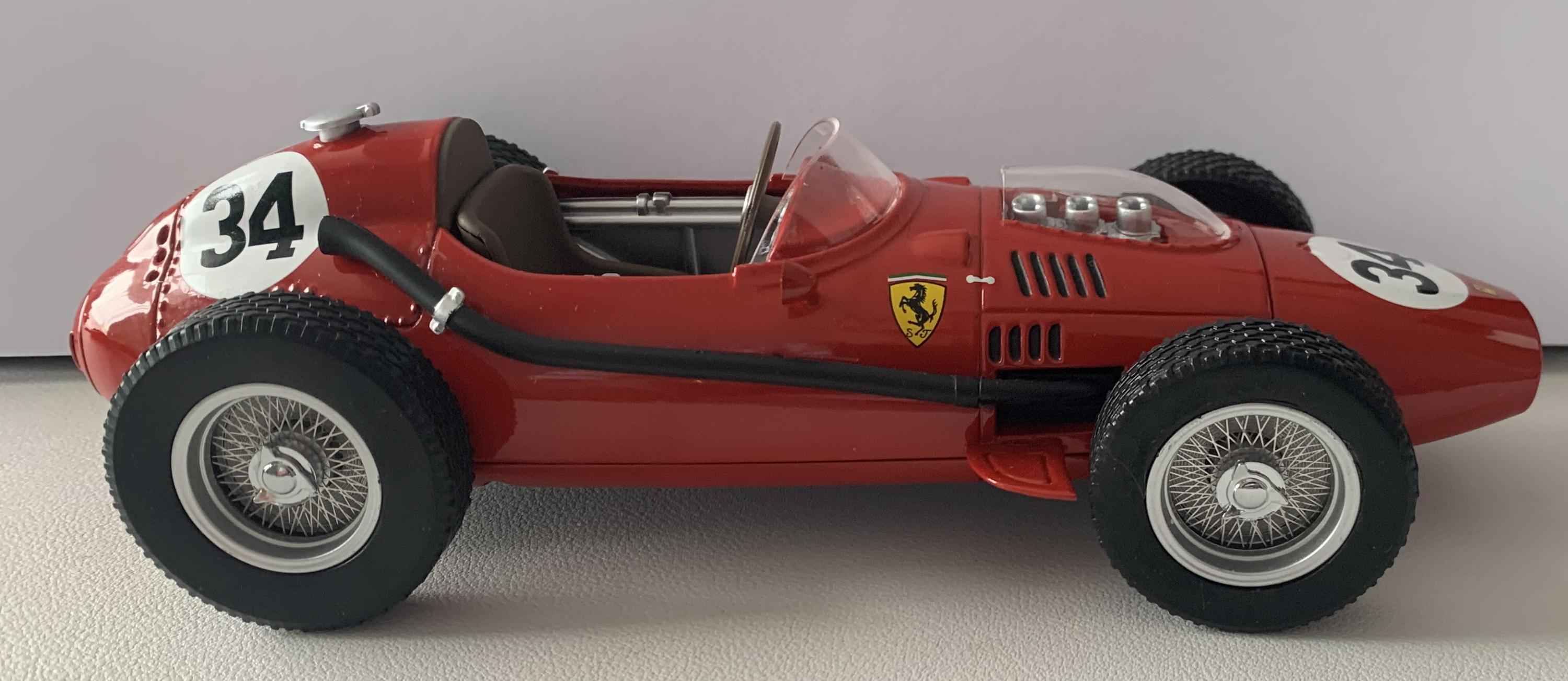 Ferrari Dino 246 car no 34, Monaco F1 GP 1958 2nd Place, Luigi Musso 1:18 scale  diecast model from Classic Model Replicars