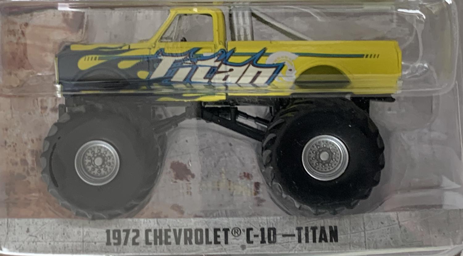 Kings of Crunch Monster Truck series 11, 1972 Chevrolet C10 Titan, 1:64 scale diecast model from Greenlight, limited edition model