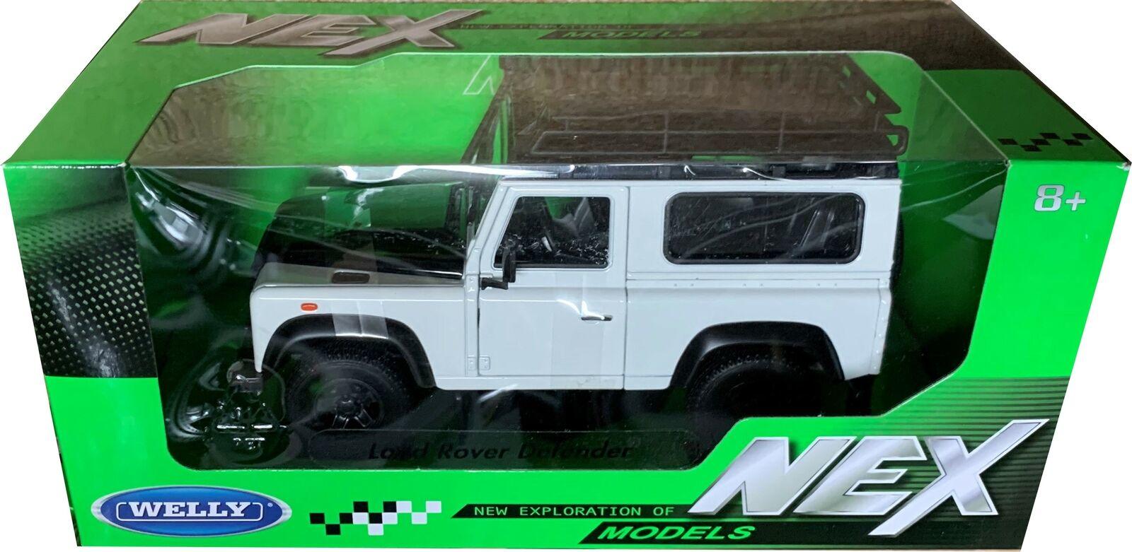 Land Rover Defender, white with roof rack and snorkel