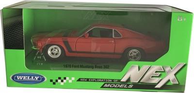Ford Mustang Boss 302 1970 in red 1:24 scale model from Welly