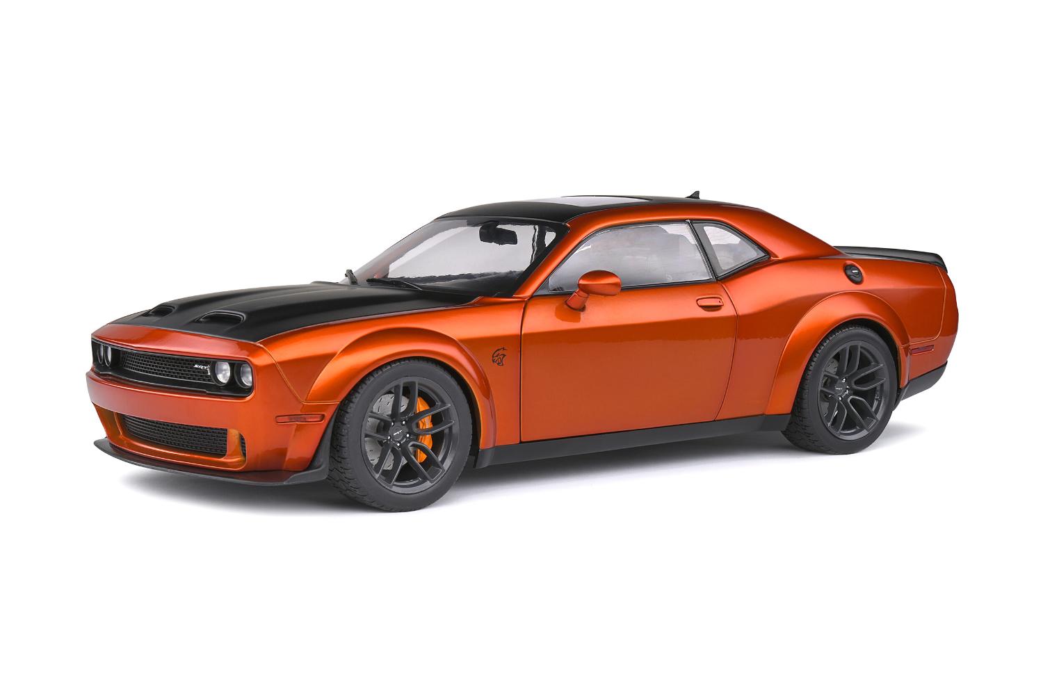 Dodge Challenger SRT Hellcat Redeye Widebody 2020 in metallic orange 1:18 scale model from Solido