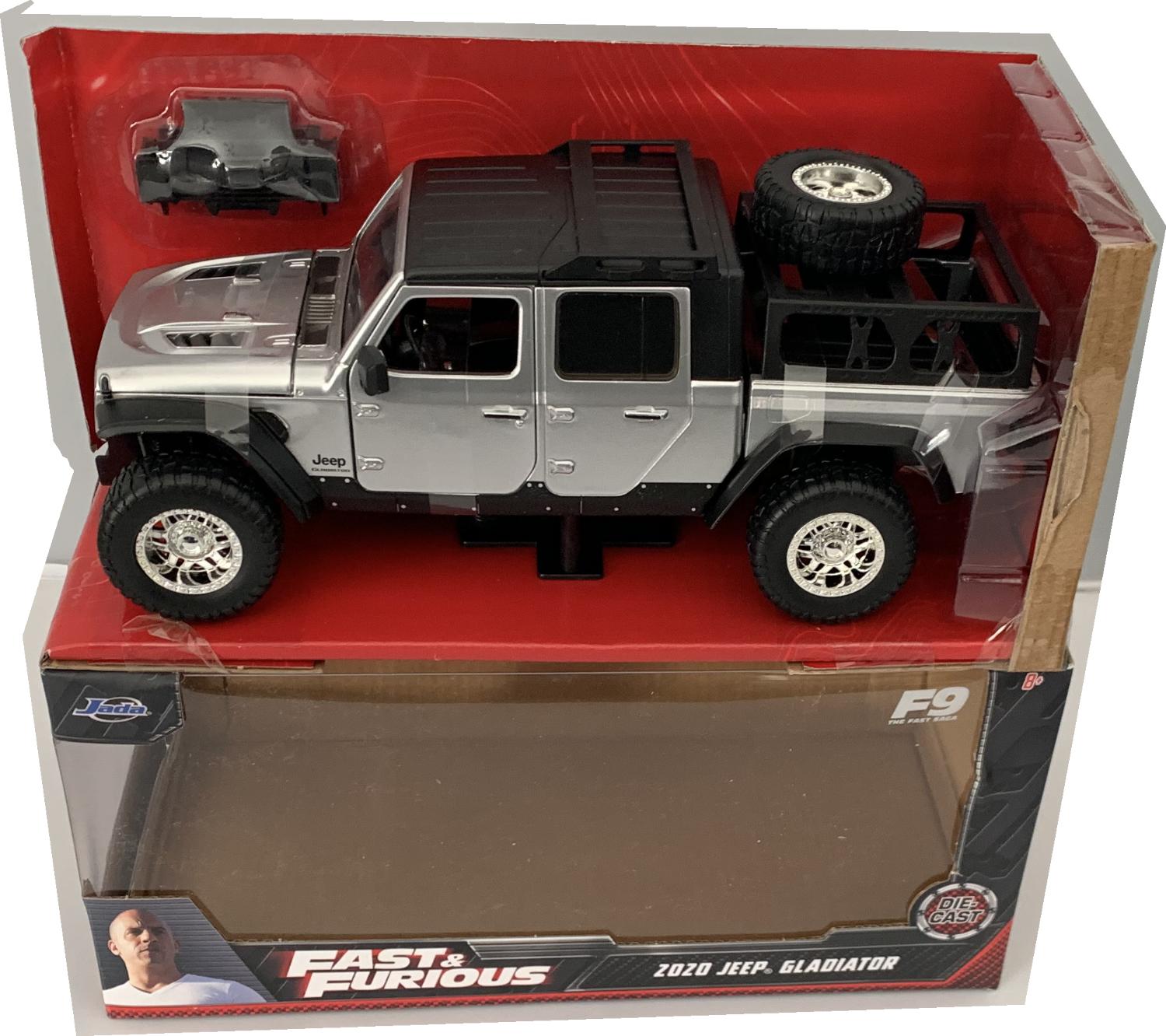 Fast and Furious 9 Jeep Gladiator 2020 in silver 1:24 scale model from Jada