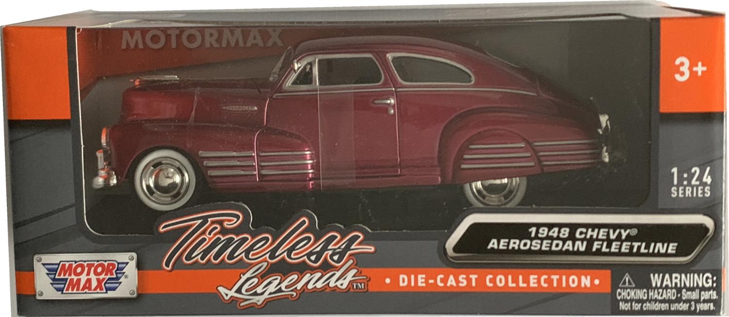 A good production of the Chevy Aerosedan Fleetline with detail throughout, all authentically recreated. Model is presented in a window display box, the car is approx. 20.5 cm long and the presentation box is 24.5 cm long