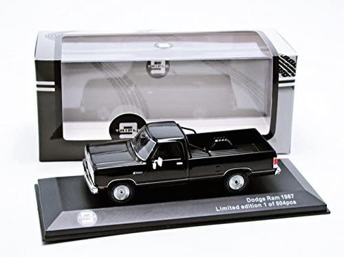 Dodge Ram Pick Up Truck 1987 in black 1:43 scale from Triple 9 limited edition