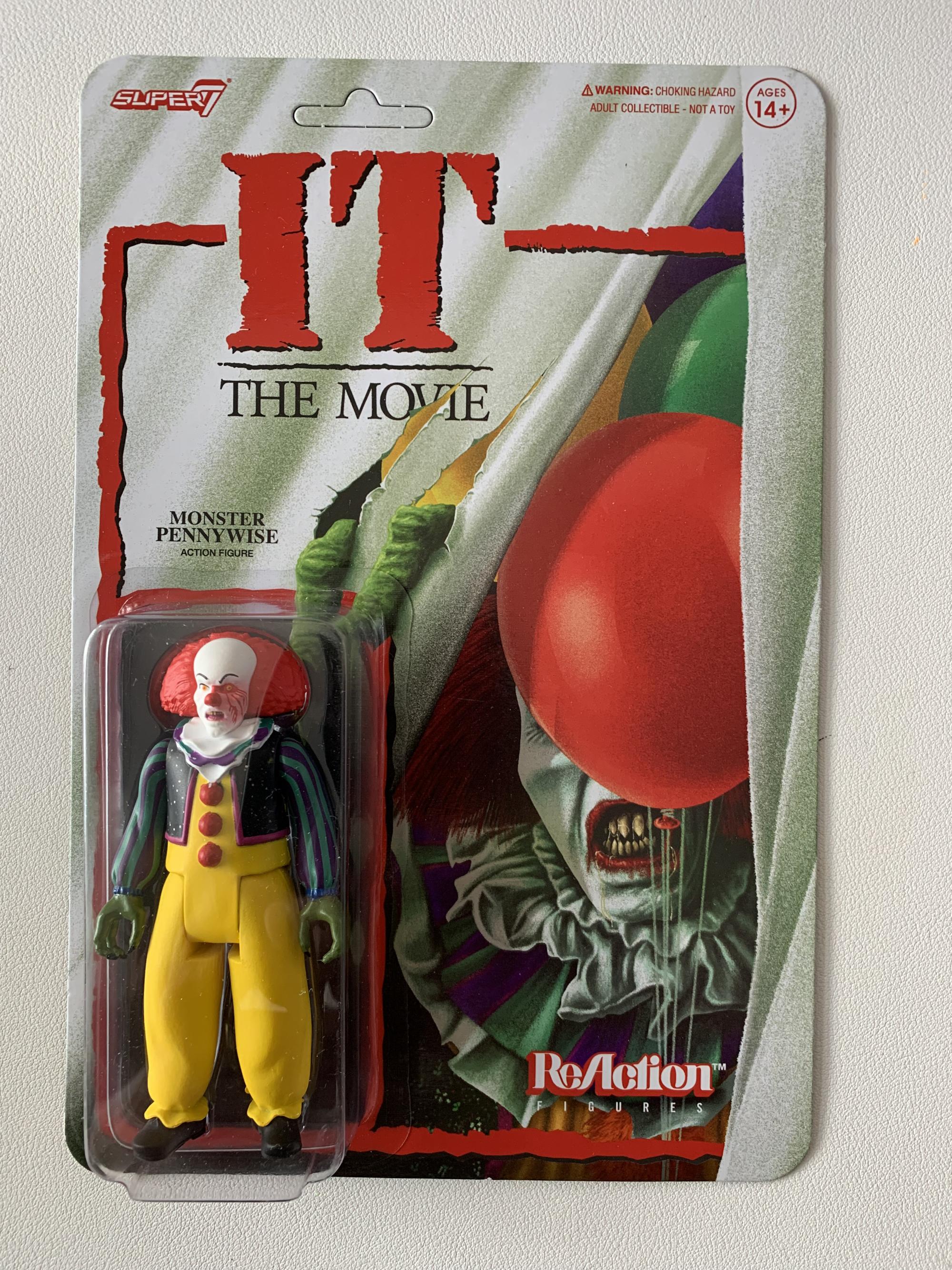IT Monster Pennywise ReAction Figure from ‘IT The Movie’ made by Super7