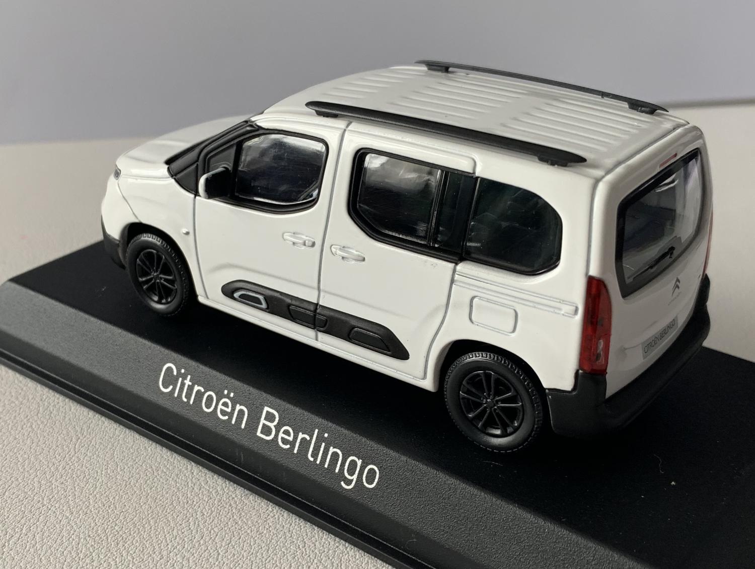 Citroen Berlingo 2020 in white 1:43 scale model from Norev, 155766