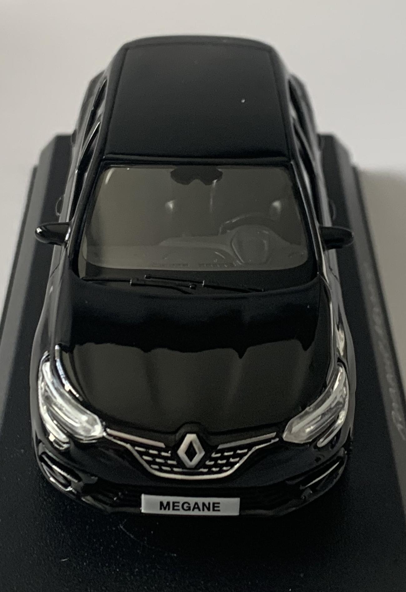 Renault Megane 2020 in black 1:43 scale diecast model from Norev, 517674