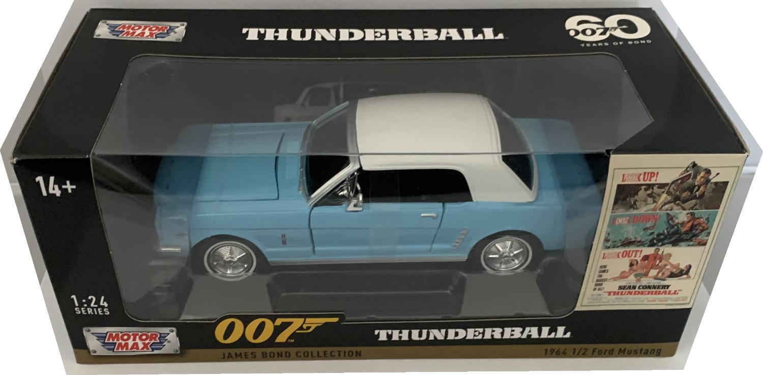 A good reproduction of the Ford Mustang ½ with detail throughout, all authentically recreated.  The model is presented James Bond 007 60 Years of Bond window display box, the car is approx. 19 cm long and the presentation box is 24.5 cm