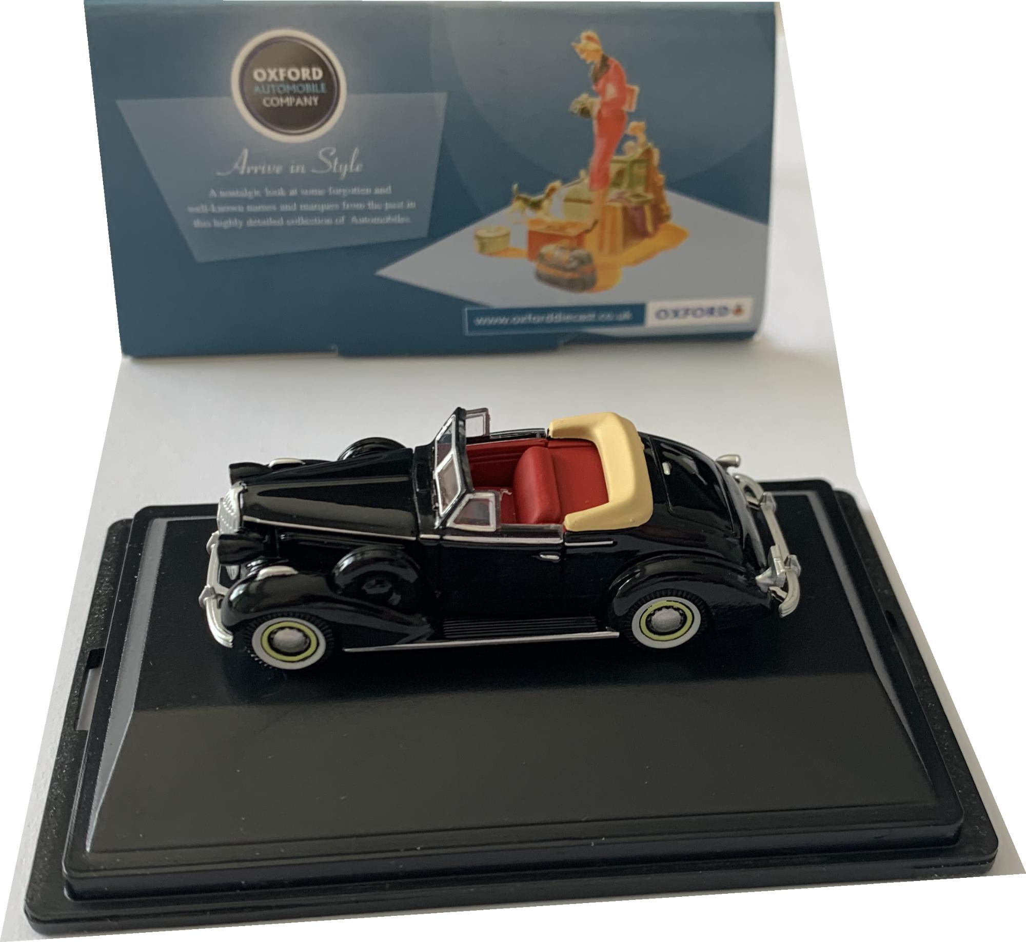 Buick Special Convertible Coupe 1936 in black, Oxford Diecast 1:87 scale model, 87BS36002