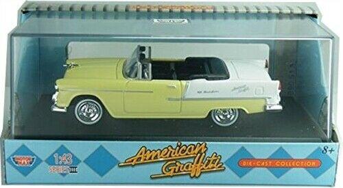 American Graffiti, Chevrolet Bel Air Open Top 1955 ,yellow / white, 1:43 scale