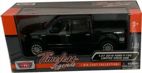 Ford F-150 Limited Crew Cab pickup 2019 in black 1:27 scale model from Motormax