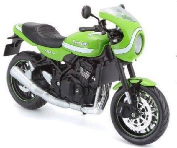 Kawasaki Z900RS Cafe in green / white 1:12 scale model from Maisto
