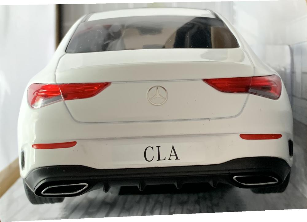 A very good representation of the Mercedes Benz CLA C1180 Couple AMG Line decorated in white