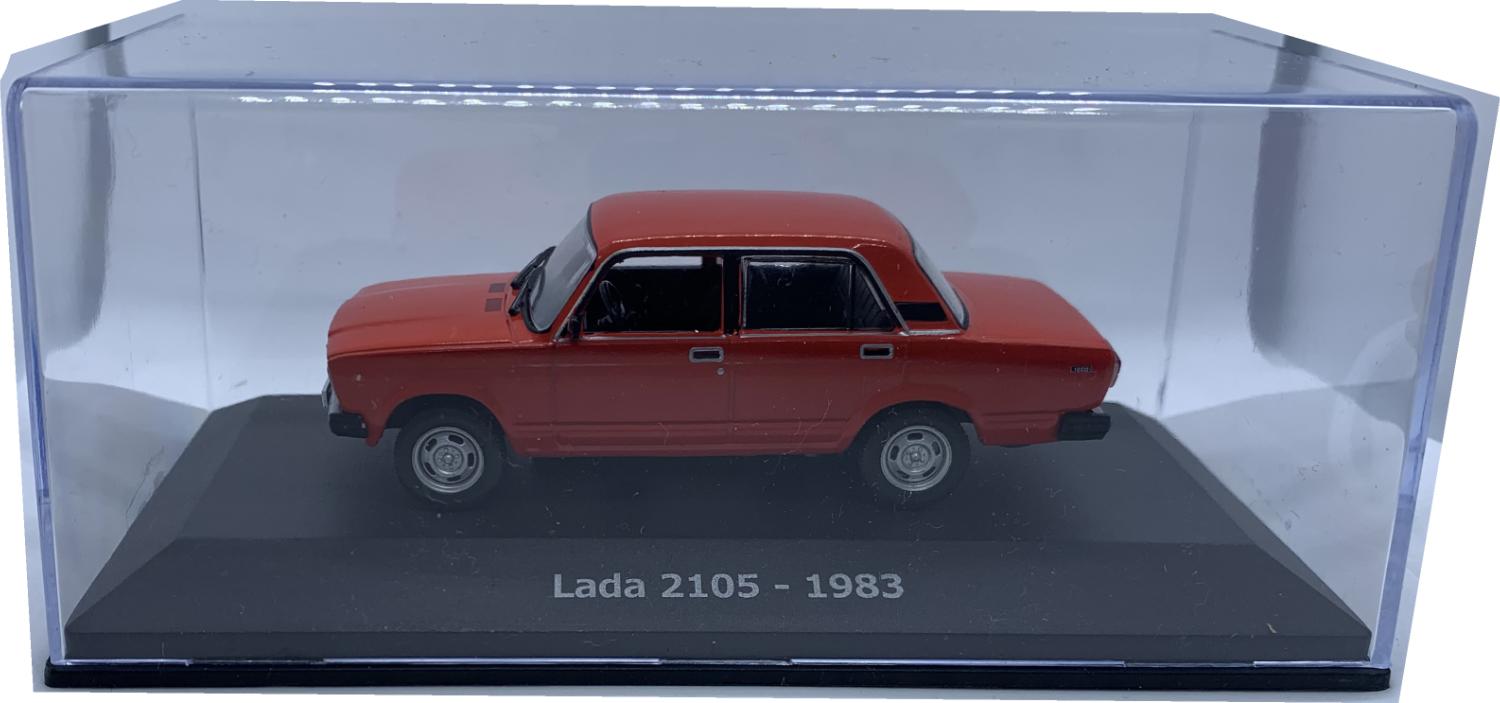 Lada 2105 4 door saloon car 1983 in red 1:43 scale diecast model