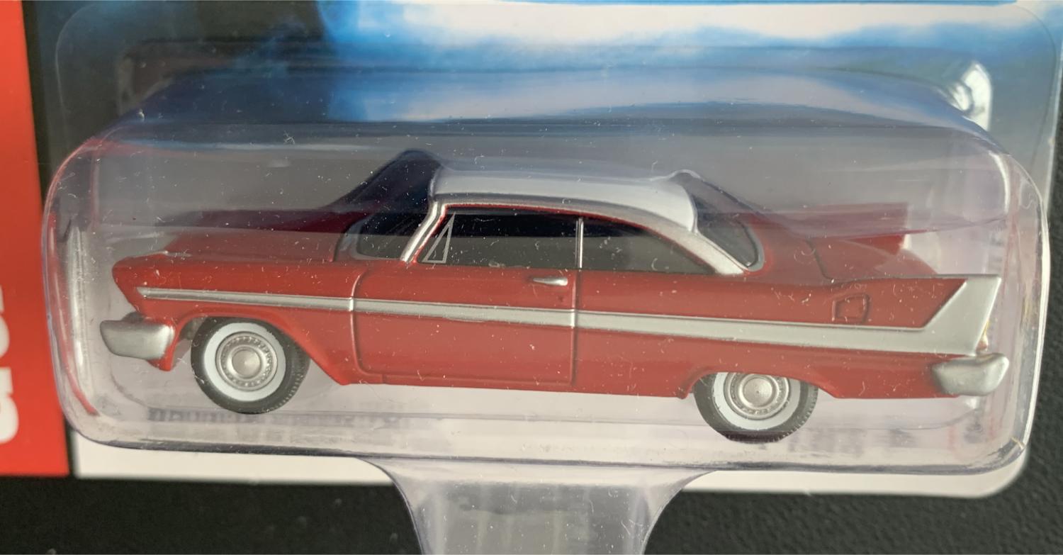 Christine 1958 Plymouth Fury in red and white 1:64 scale model from Auto World